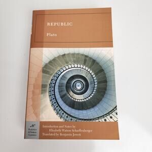 Republic by Plato (Barnes & Nobel, 2004) Utopian Literary Genre Paperback Book